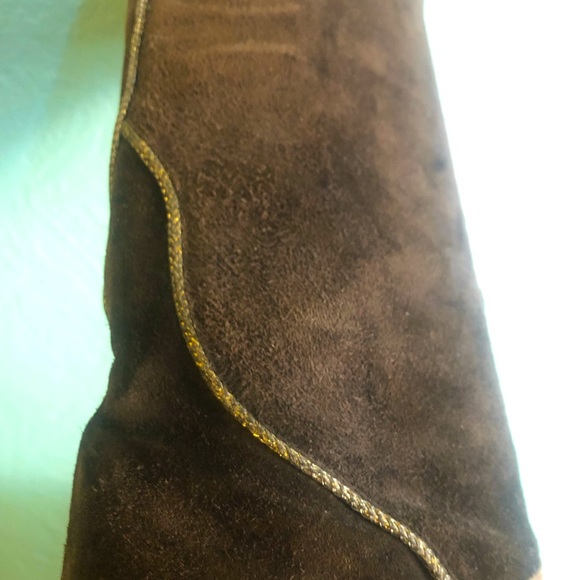 SOLD - Authentic Vintage YSL Yves Saint Laurent Suede Riding Boots - Picture 6 of 10